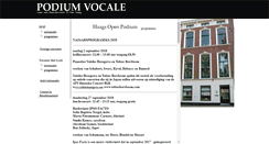 Desktop Screenshot of podiumvocale.nl