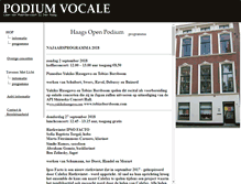 Tablet Screenshot of podiumvocale.nl